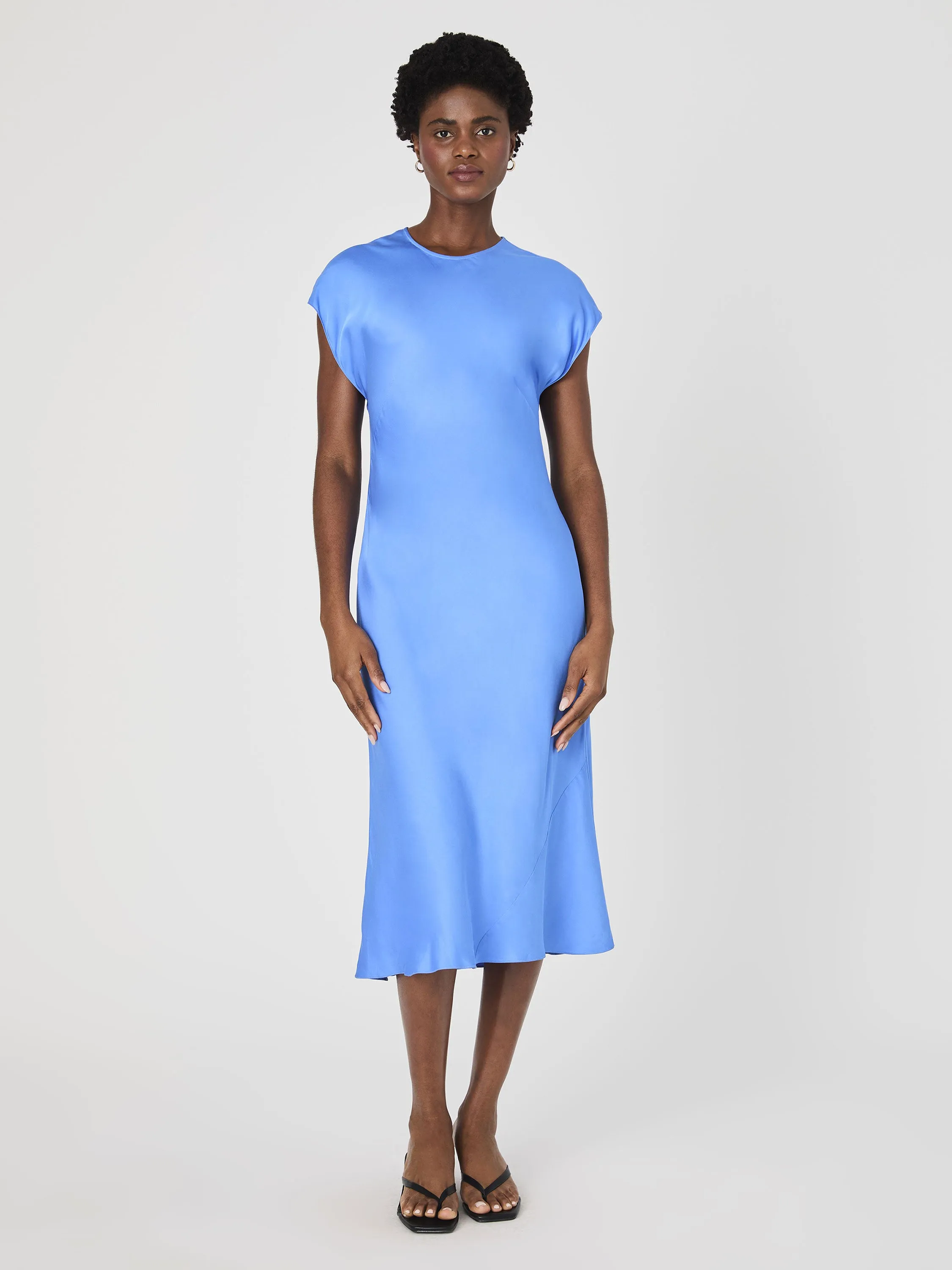 Ennis Satin Column Midi Dress