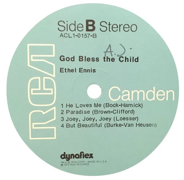 Ethel Ennis - God Bless The Child (LP, Comp, RM, Dyn) (VG )