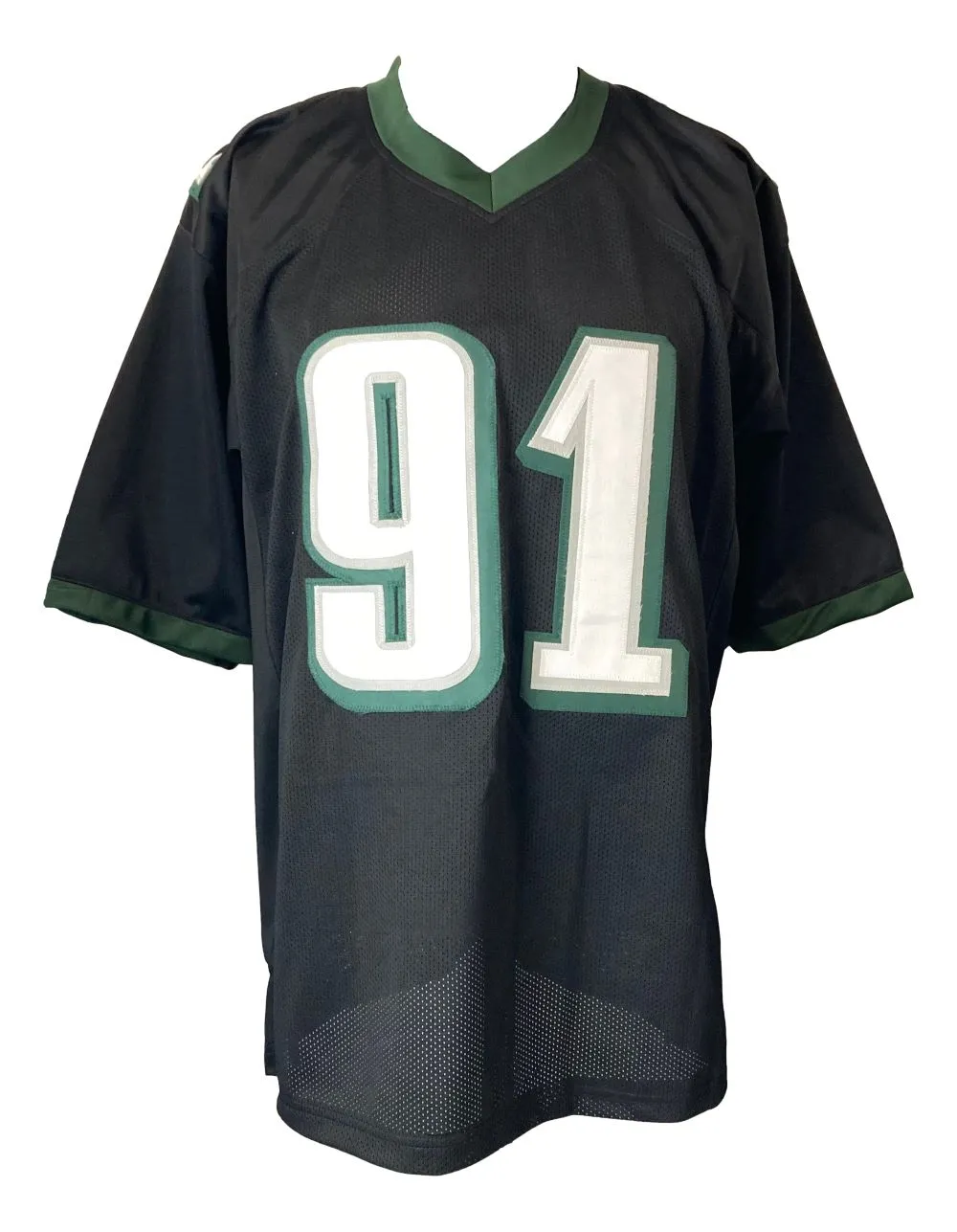 Fletcher Cox Philadelphia Signed Black Football Jersey JSA ITP