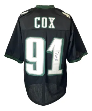 Fletcher Cox Philadelphia Signed Black Football Jersey JSA ITP