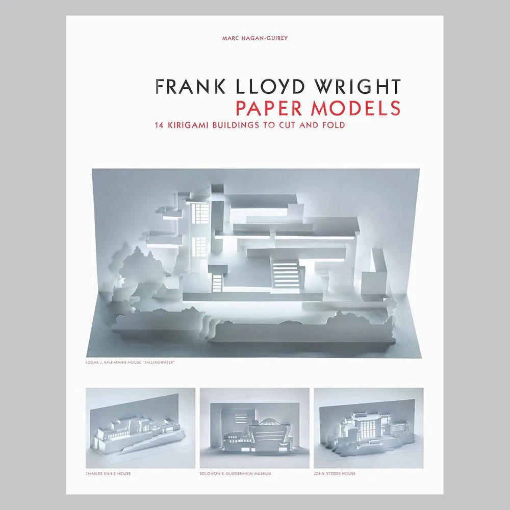 Frank Lloyd Wright Paper Models: 14 Kirigami Buildings to Cut and Fold 