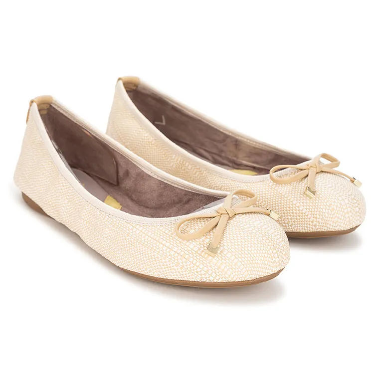 FRANKIE Ballet Flat Shoes - Natural