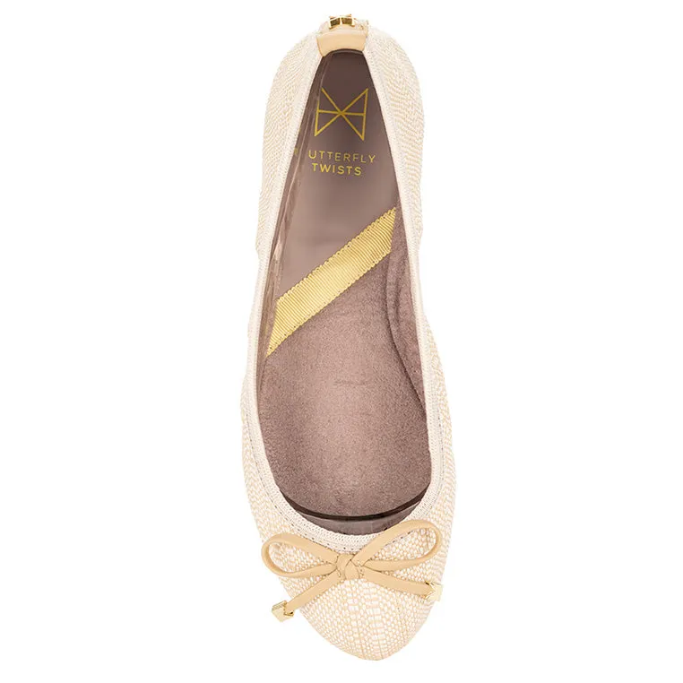 FRANKIE Ballet Flat Shoes - Natural