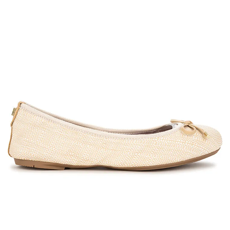 FRANKIE Ballet Flat Shoes - Natural