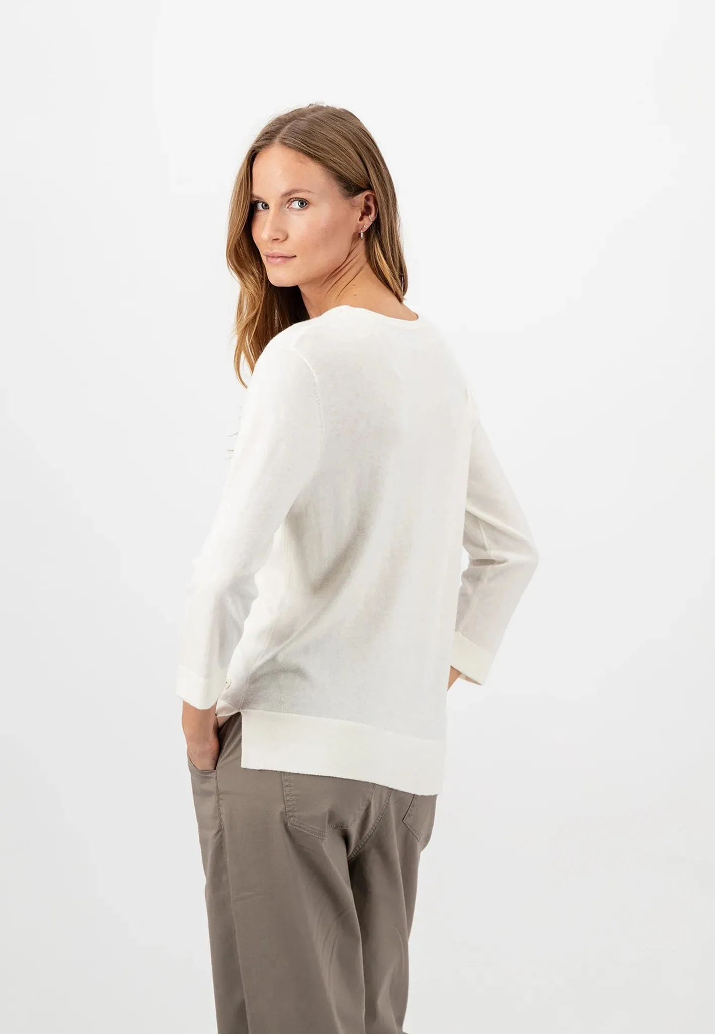 Fynch Hatton Knitted Sweater Off-white