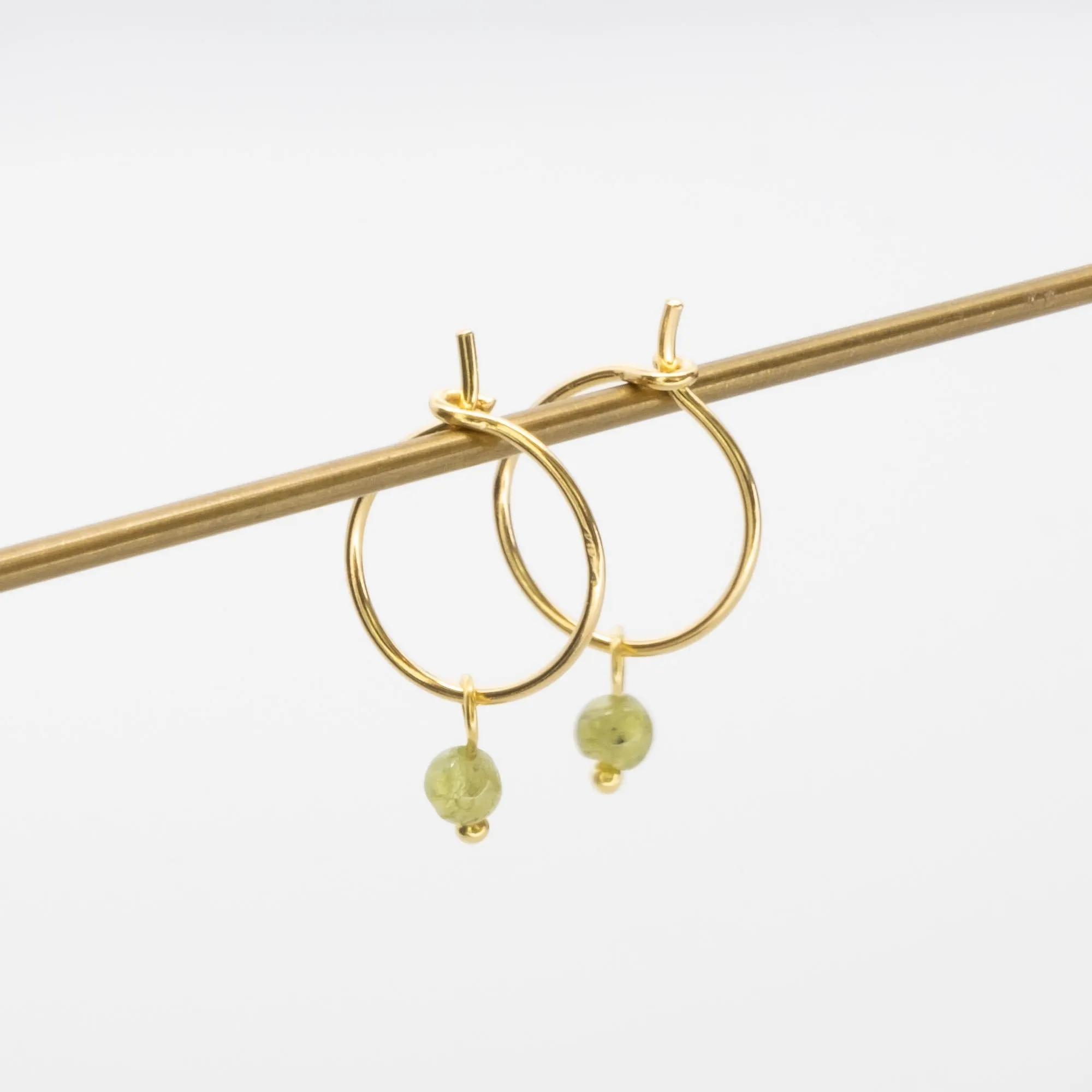 Gemstone Hoops