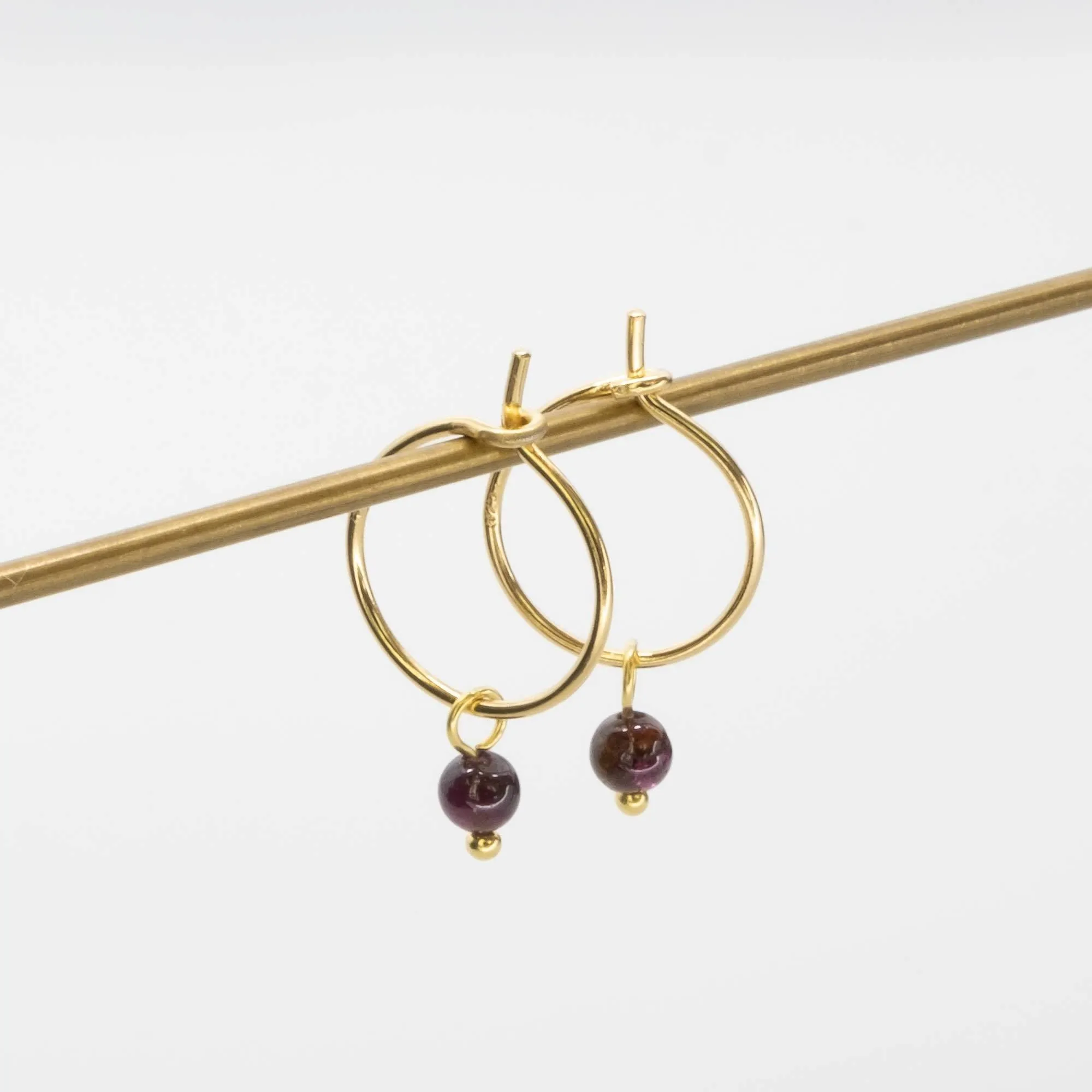 Gemstone Hoops