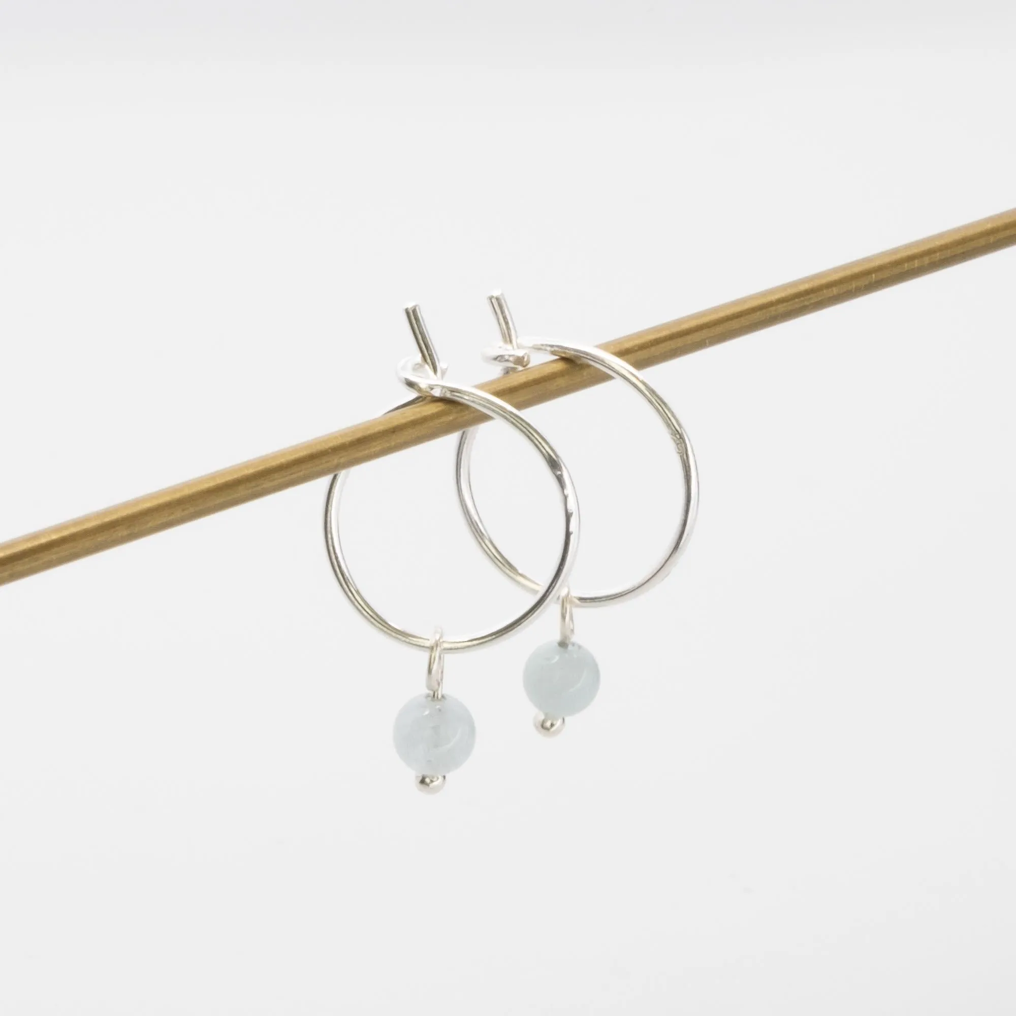 Gemstone Hoops