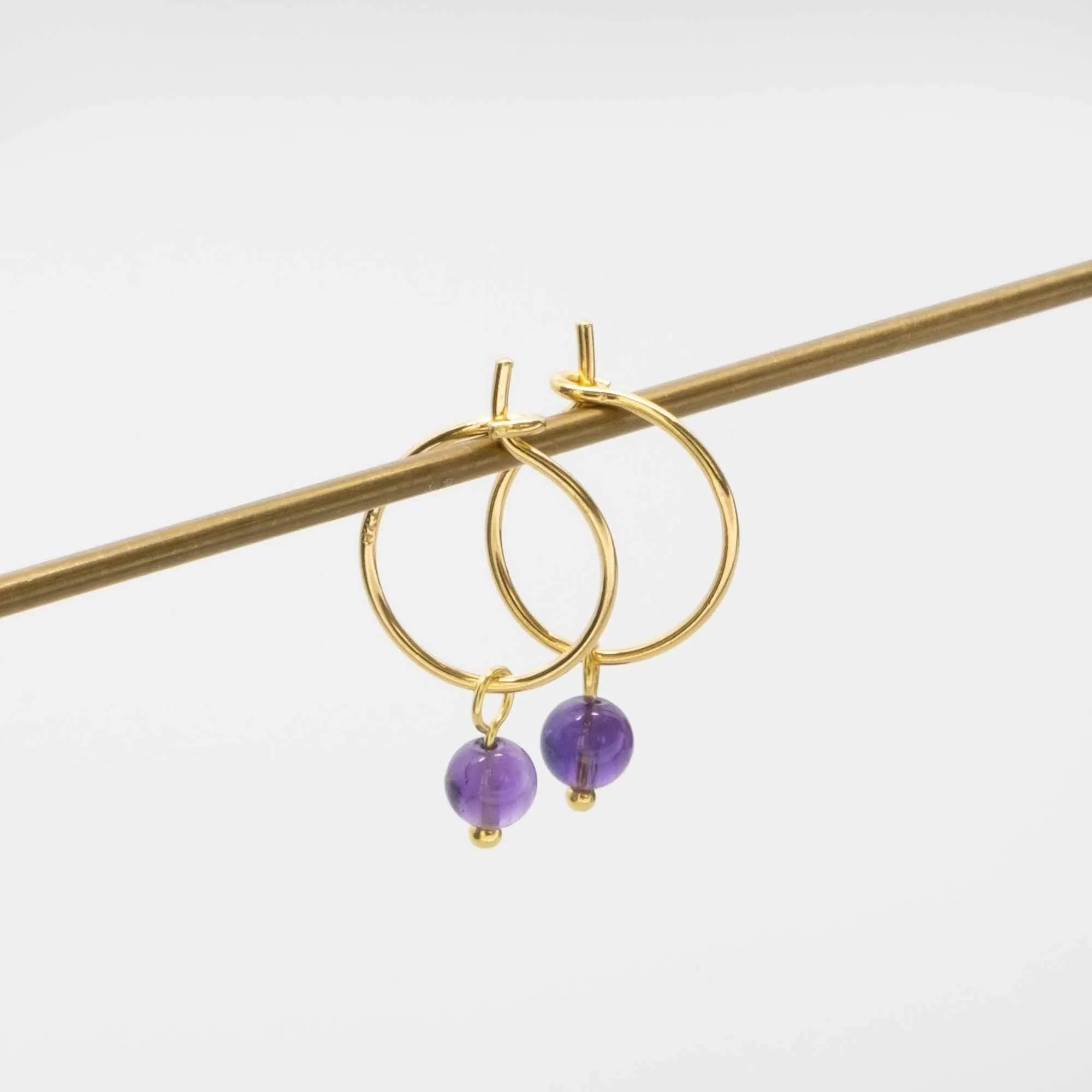 Gemstone Hoops