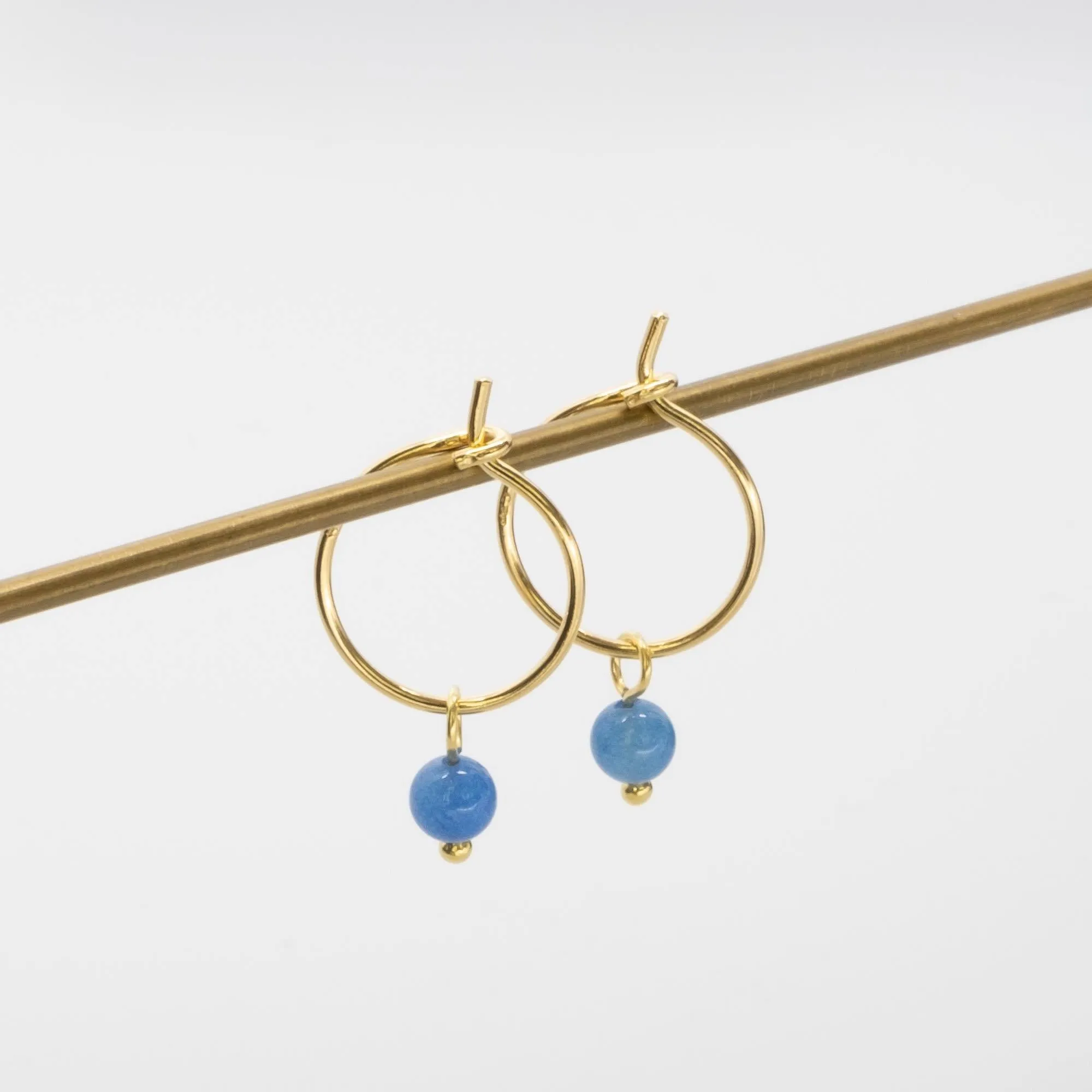 Gemstone Hoops