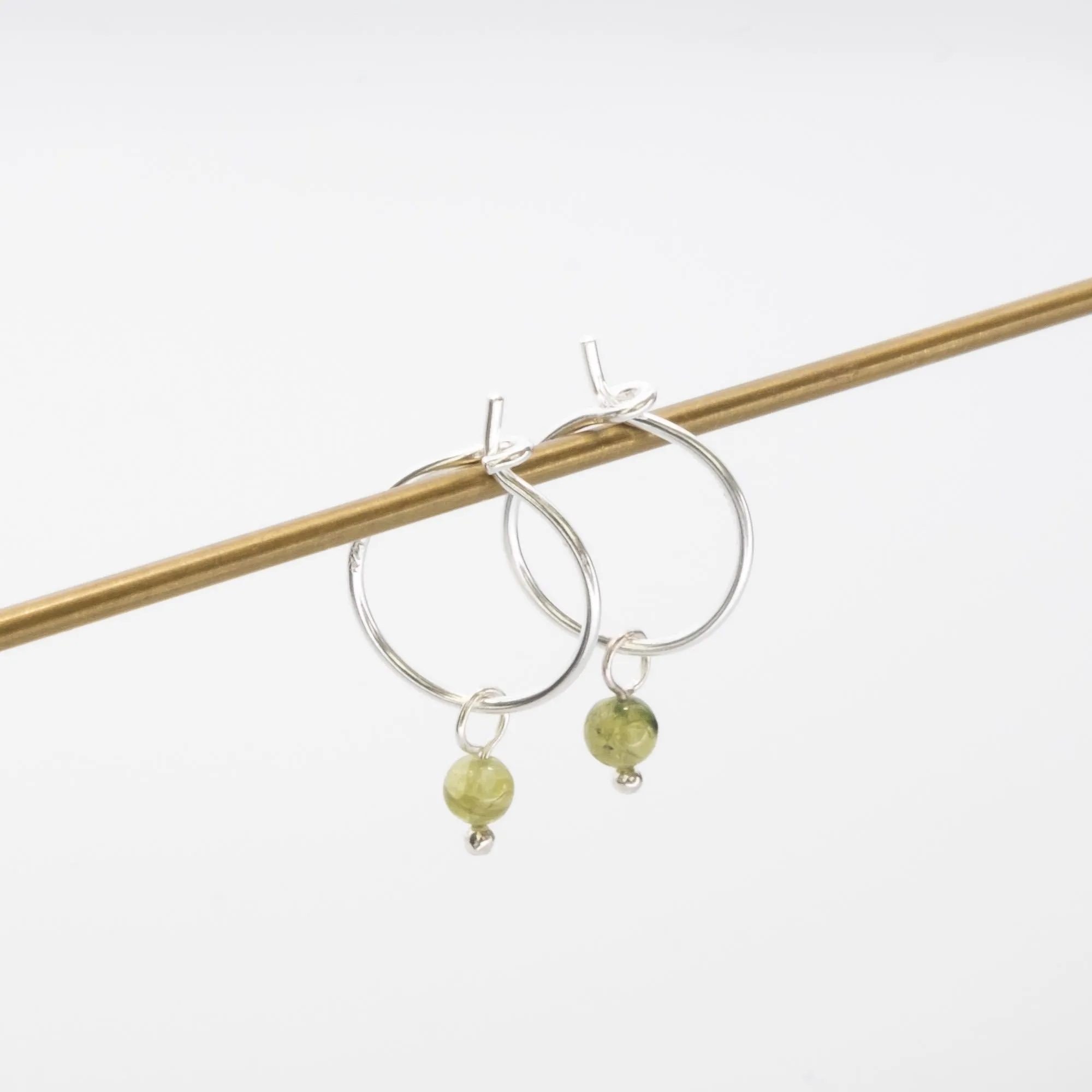 Gemstone Hoops