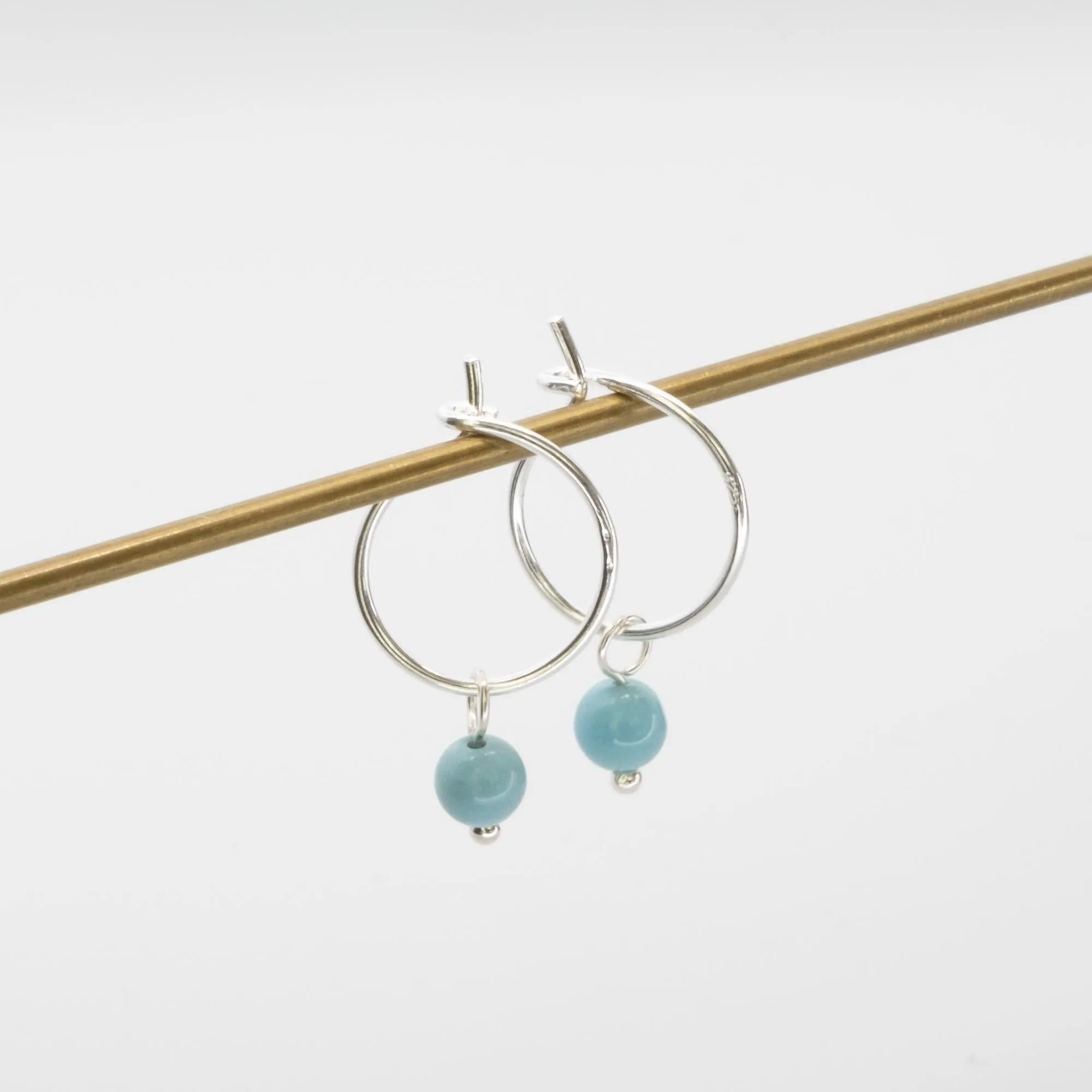 Gemstone Hoops