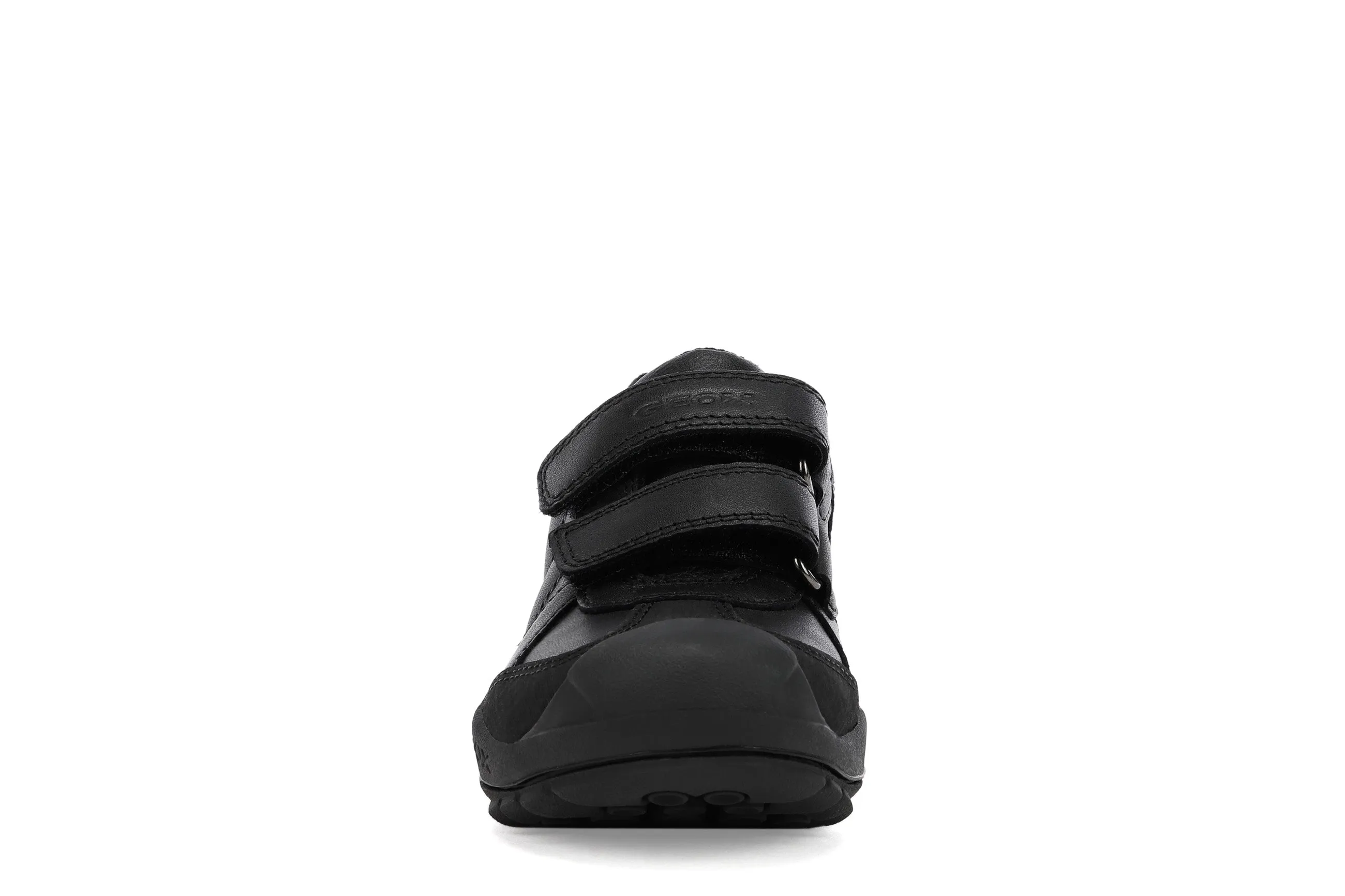 Geox New Savage Boys Black School Shoe