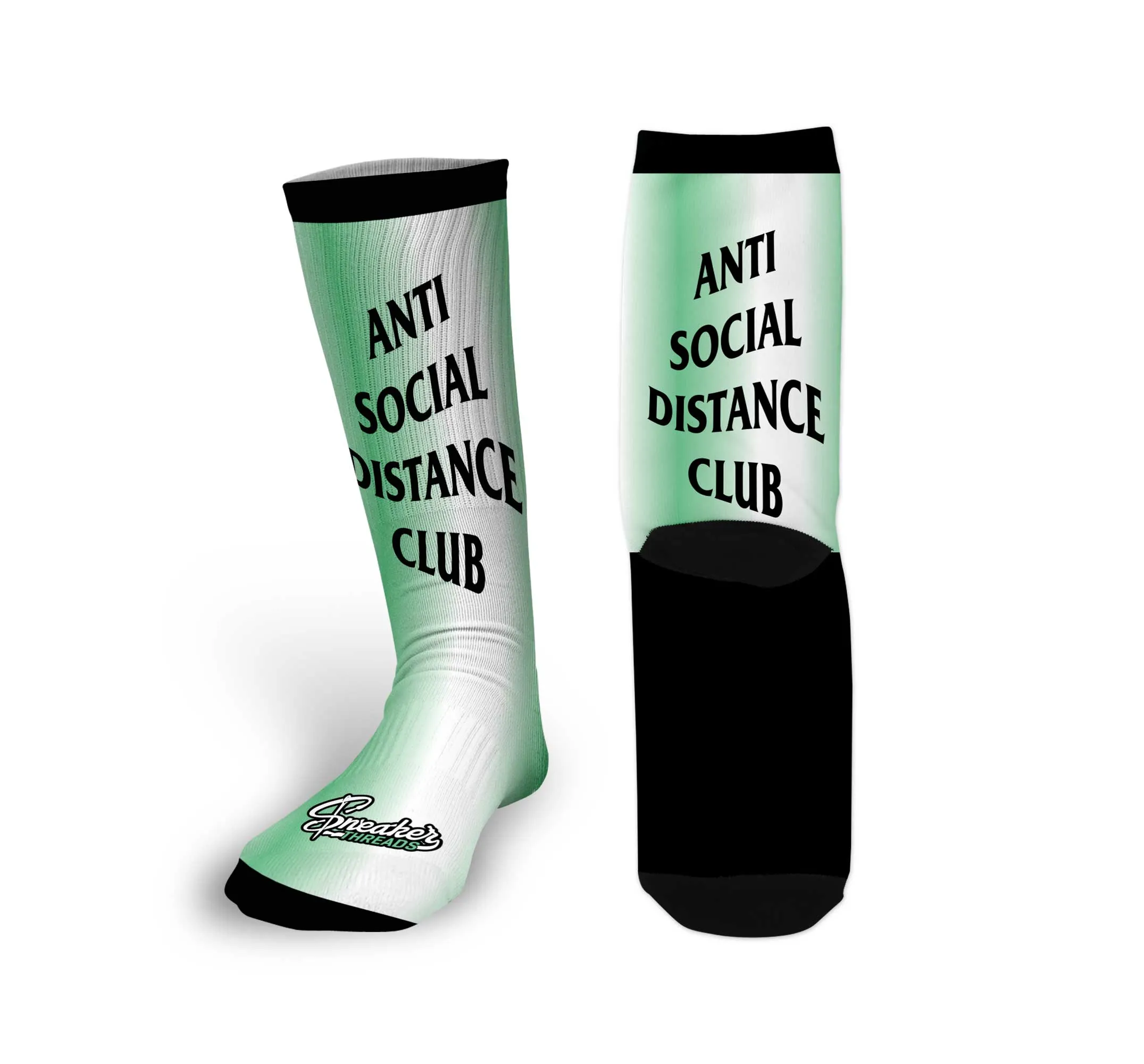 Green Glow Social Distance Socks