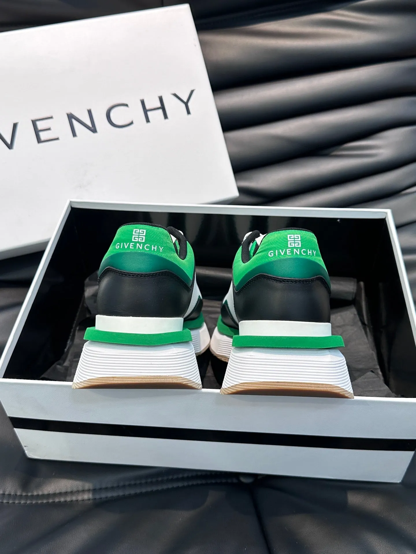 GVC Black and Green Sneakers-010