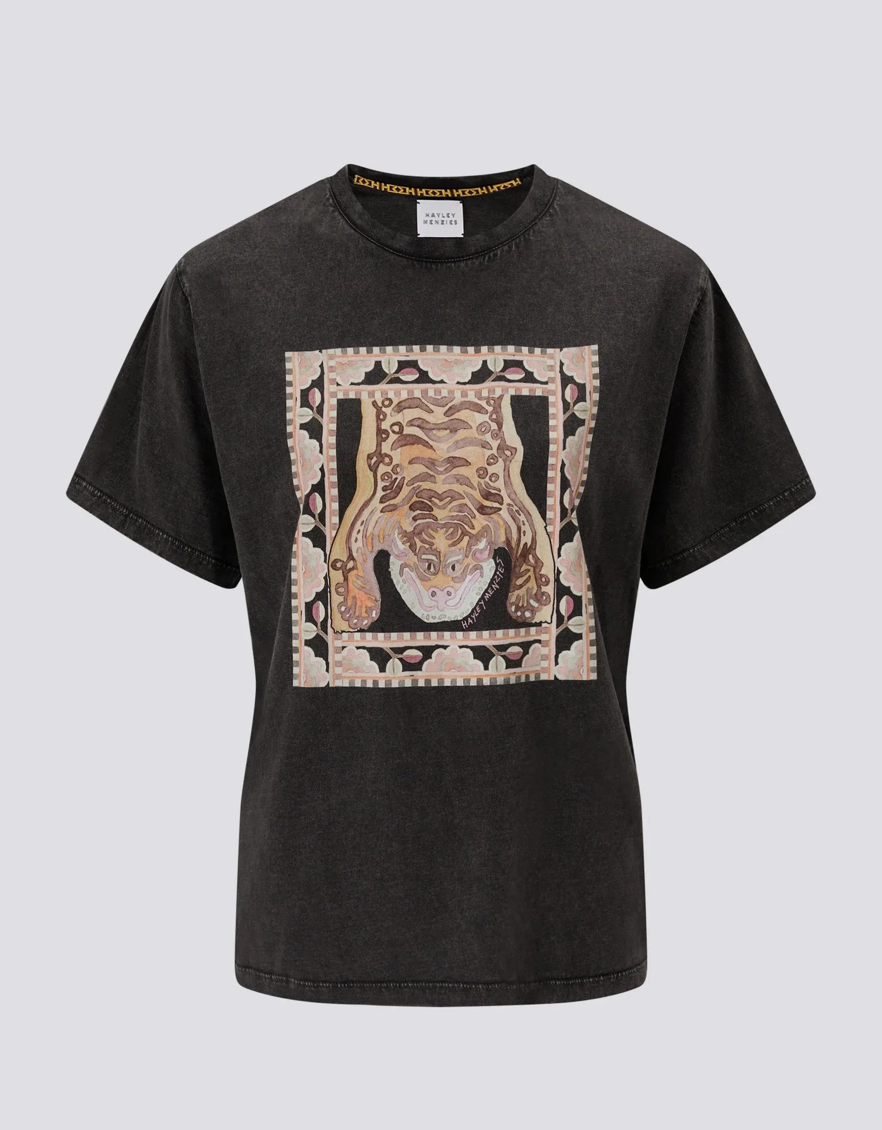 Hayley Menzies Lotus Tiger Printed Tee Grey