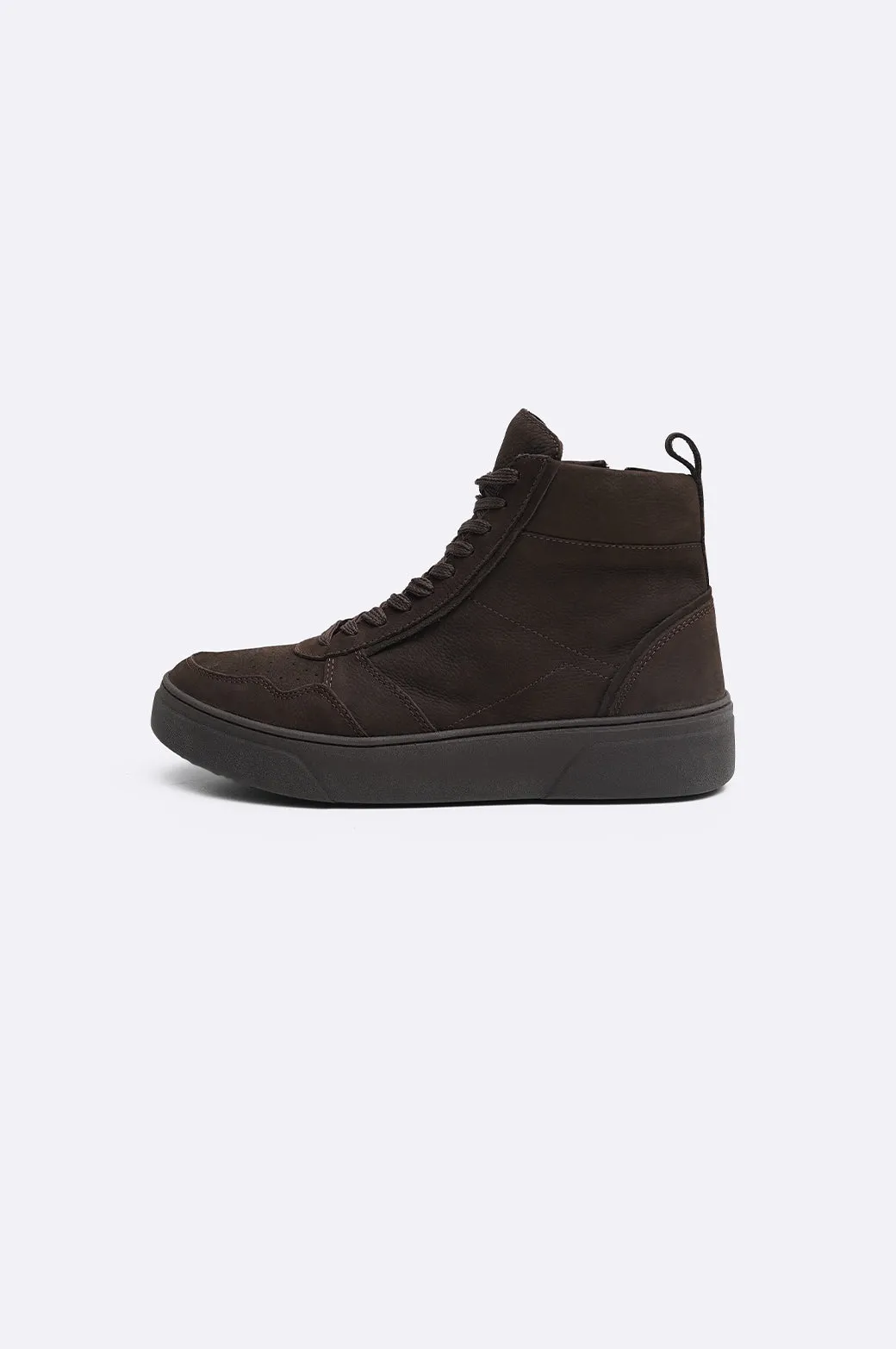 HIGH-TOP LEATHER SNEAKERS