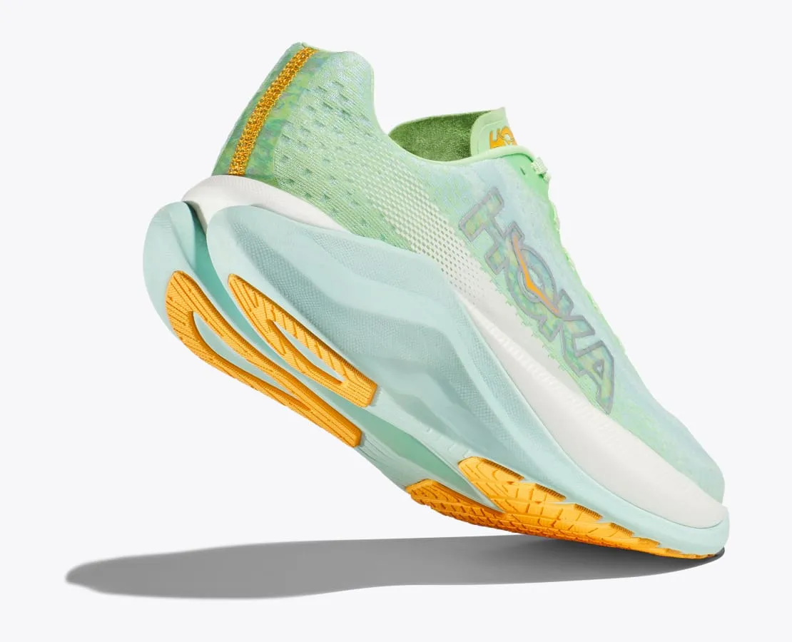 Hoka Womens Mach X- Lime Glow/Sunlight Ocean (1141451-LGSO)