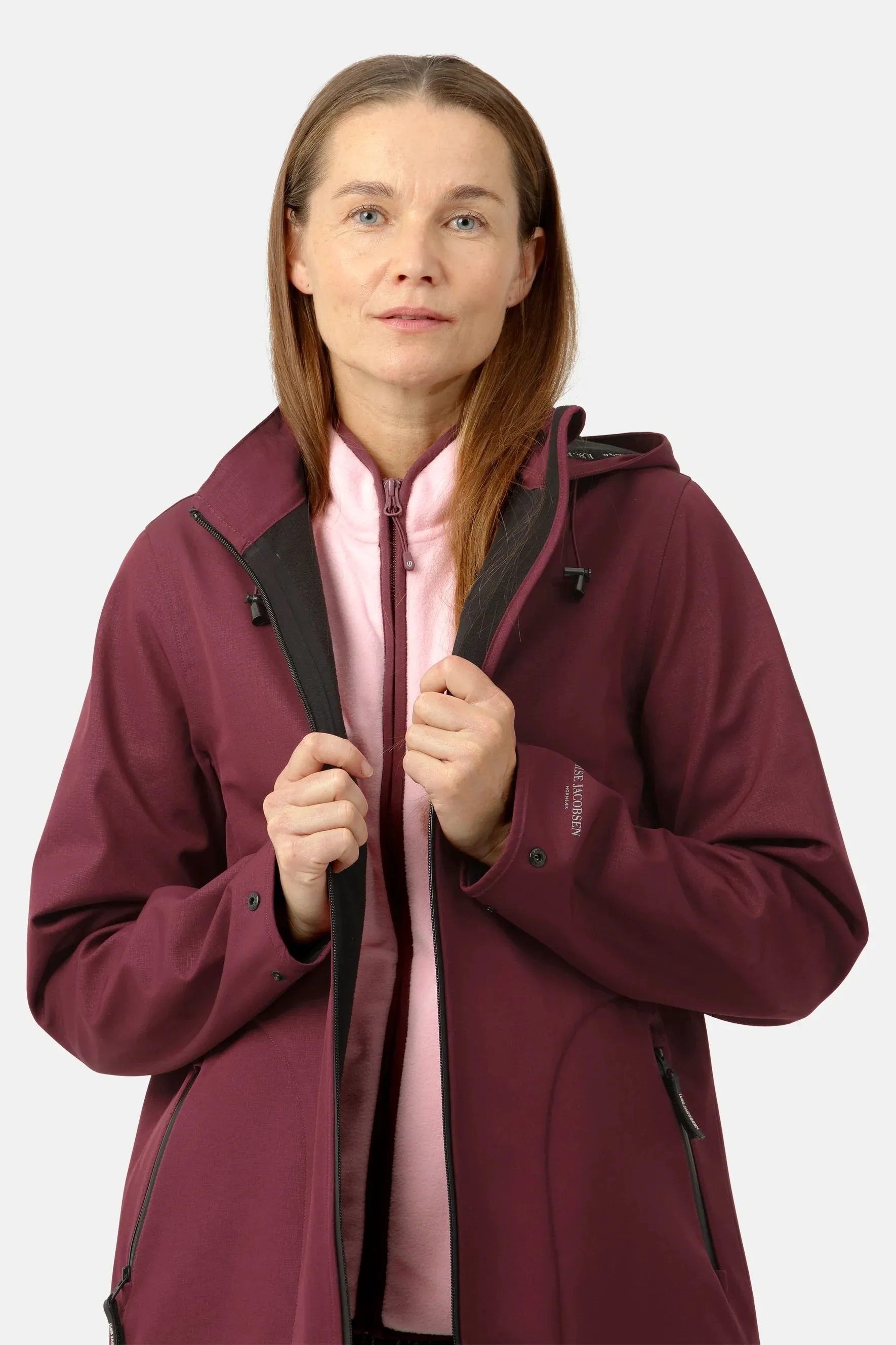 Ilse Jacobsen Rain 135 Raincoat Maroon Banner