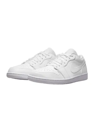 Jordan scarpa sneakers bassa da uomo Jordan 1 Low 553558 136 bianco