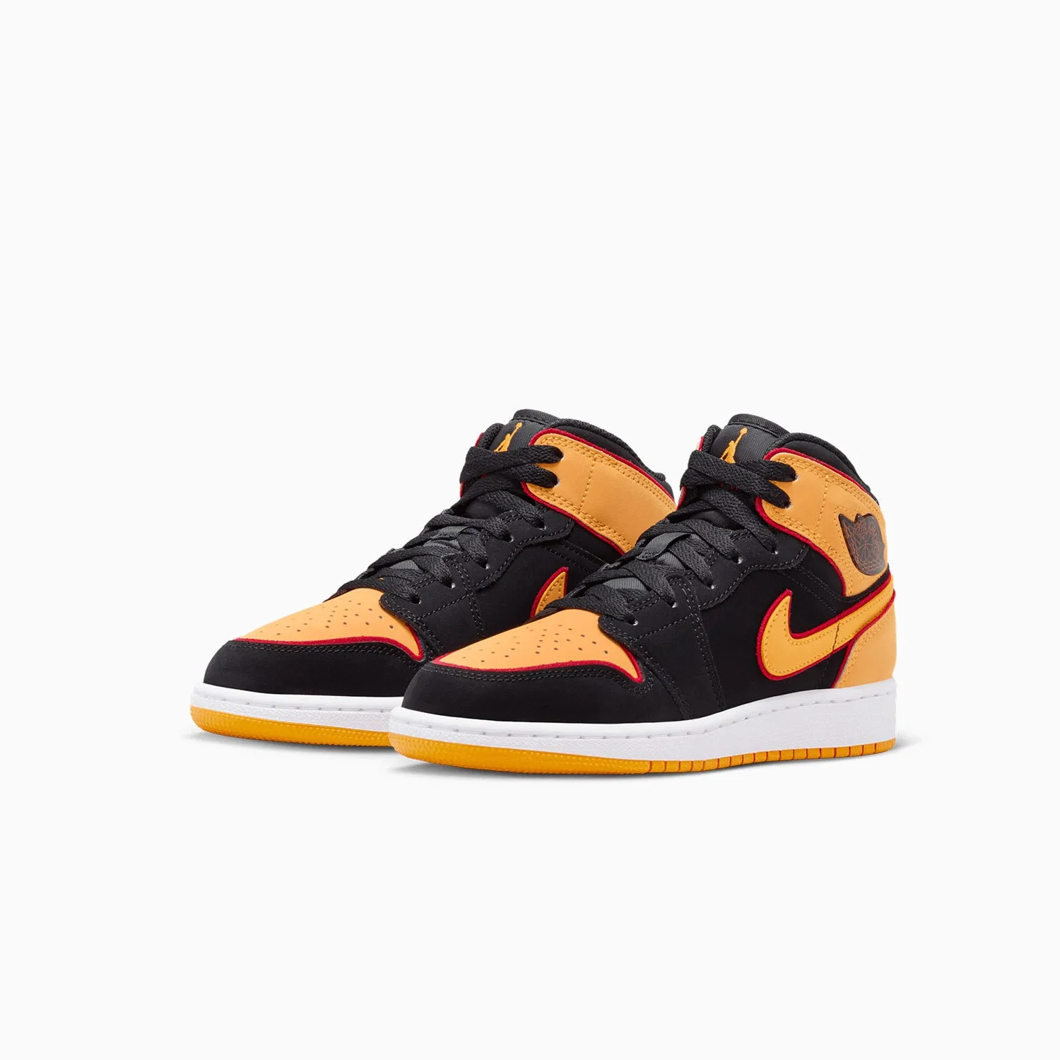 Kid's Air Jordan 1 Mid SE "Vivid Orange" Grade School