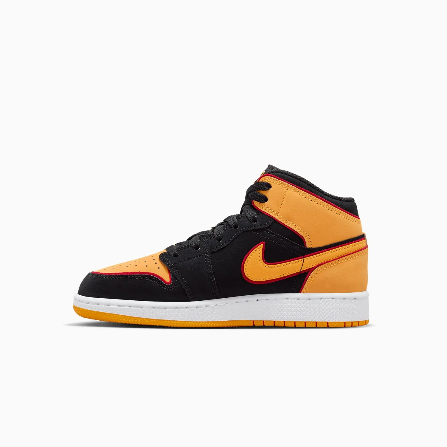 Kid's Air Jordan 1 Mid SE "Vivid Orange" Grade School