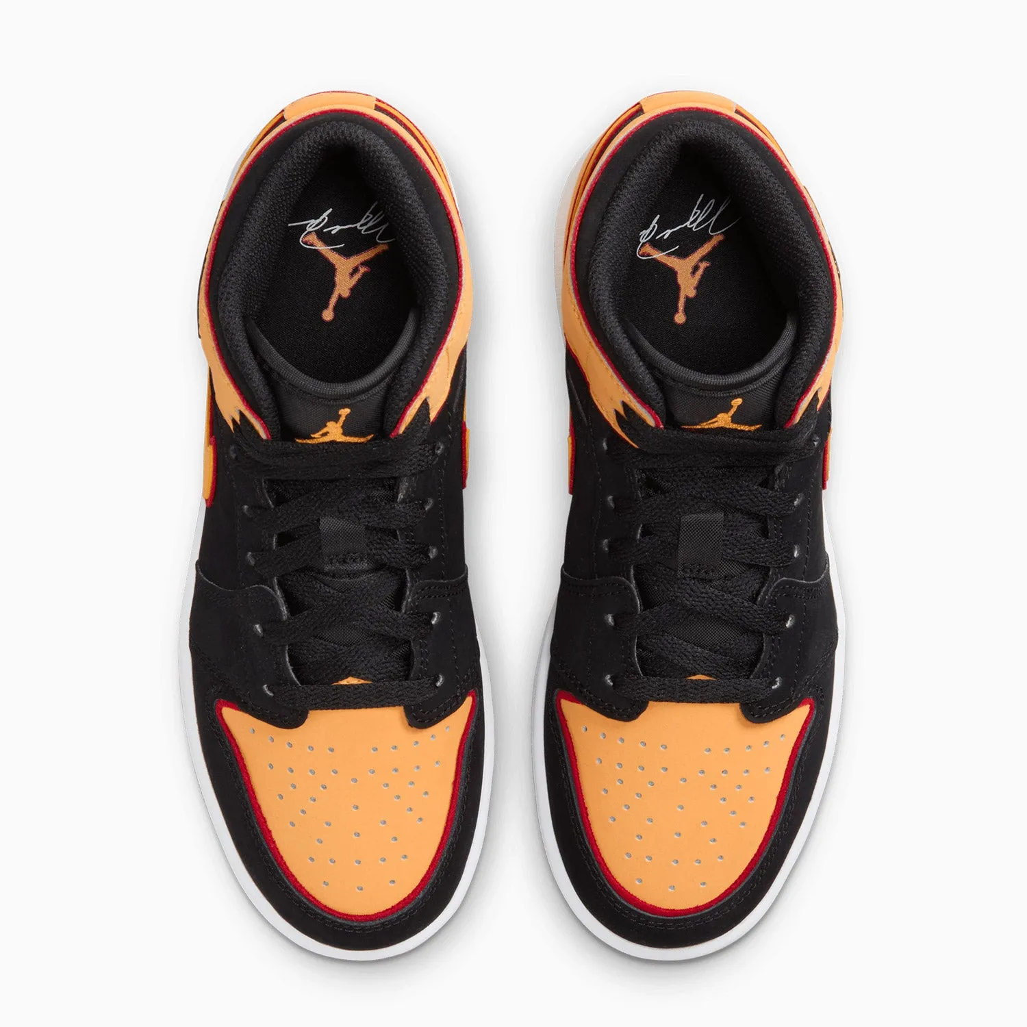 Kid's Air Jordan 1 Mid SE "Vivid Orange" Grade School