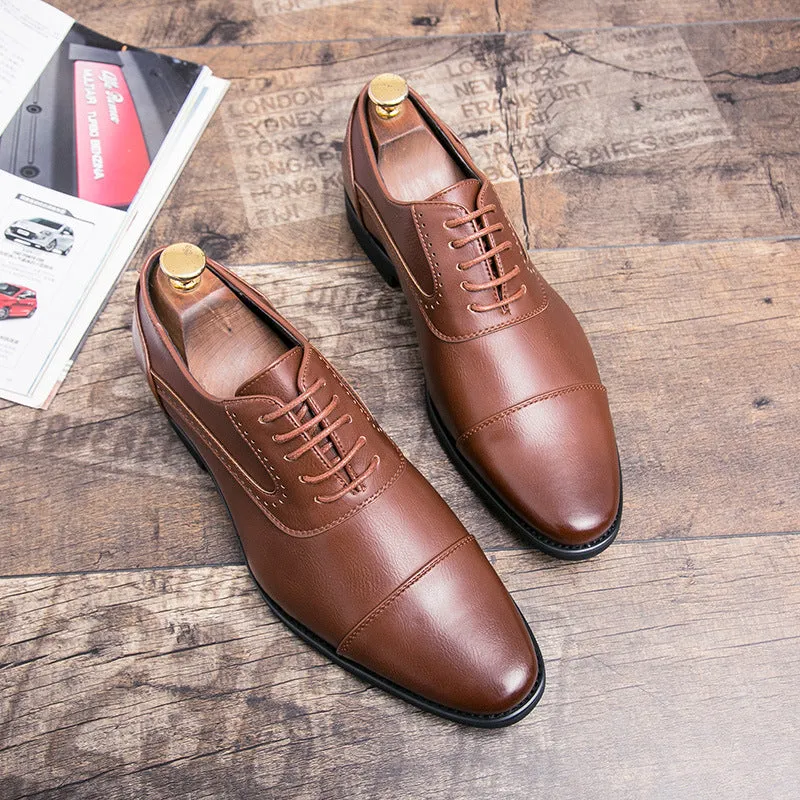 Korean Business Dress Retro Oxford Leather Shoes