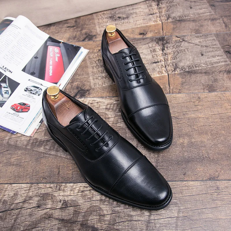 Korean Business Dress Retro Oxford Leather Shoes