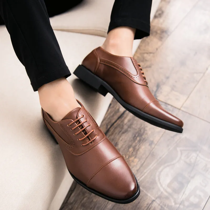 Korean Business Dress Retro Oxford Leather Shoes