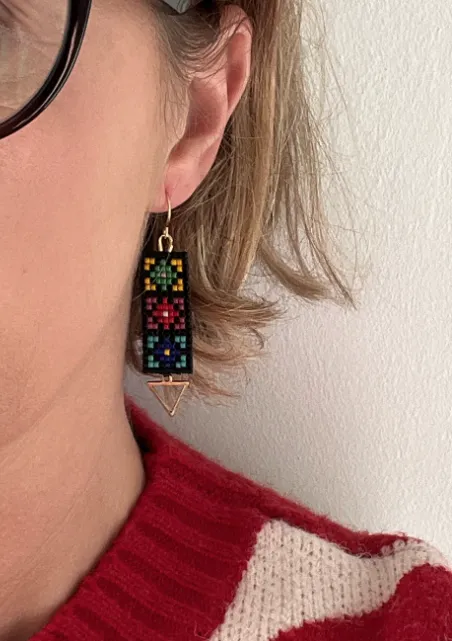 Kybalion Granny Square Earrings