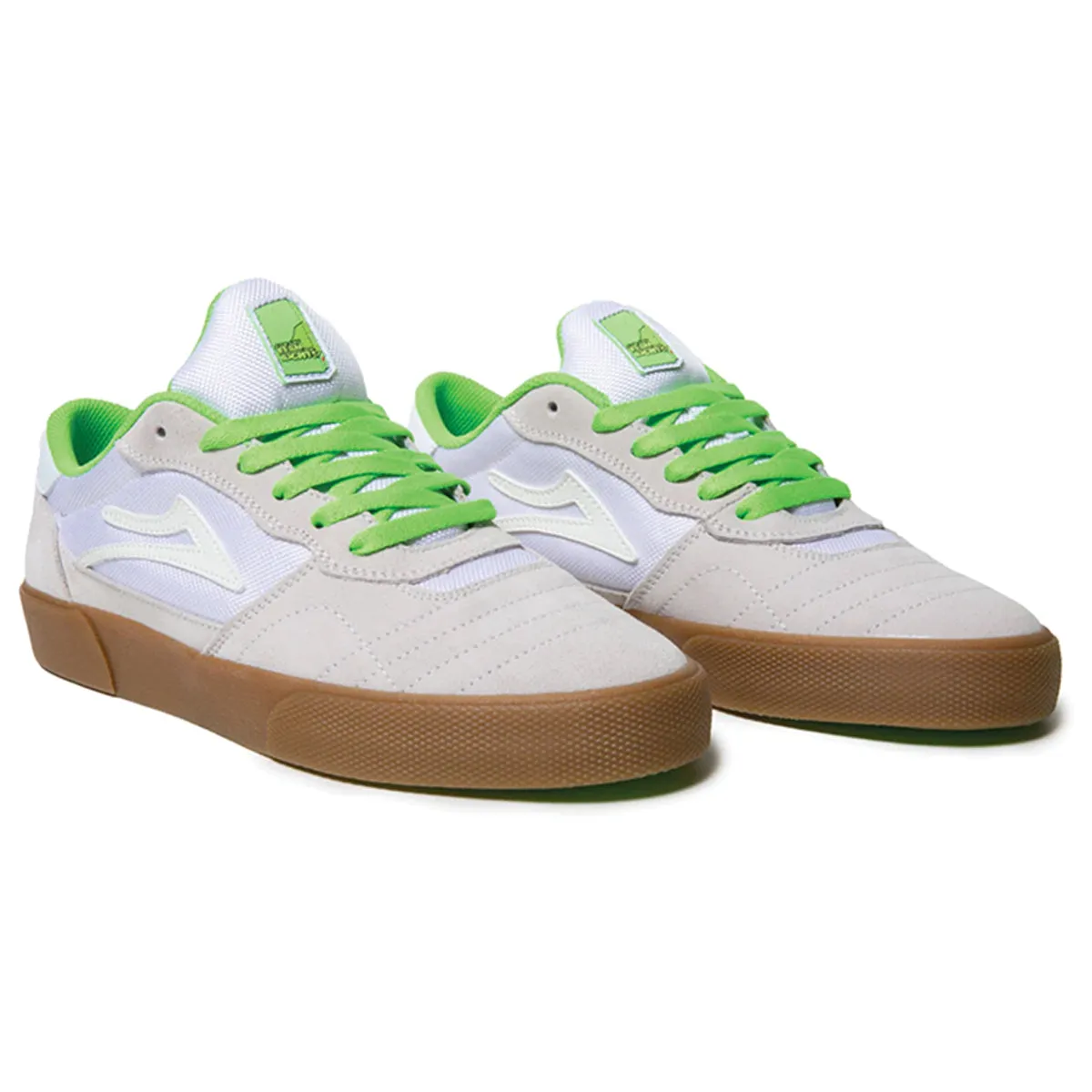 Lakai Cambridge "Yeah Right" - White/Gum/Lime