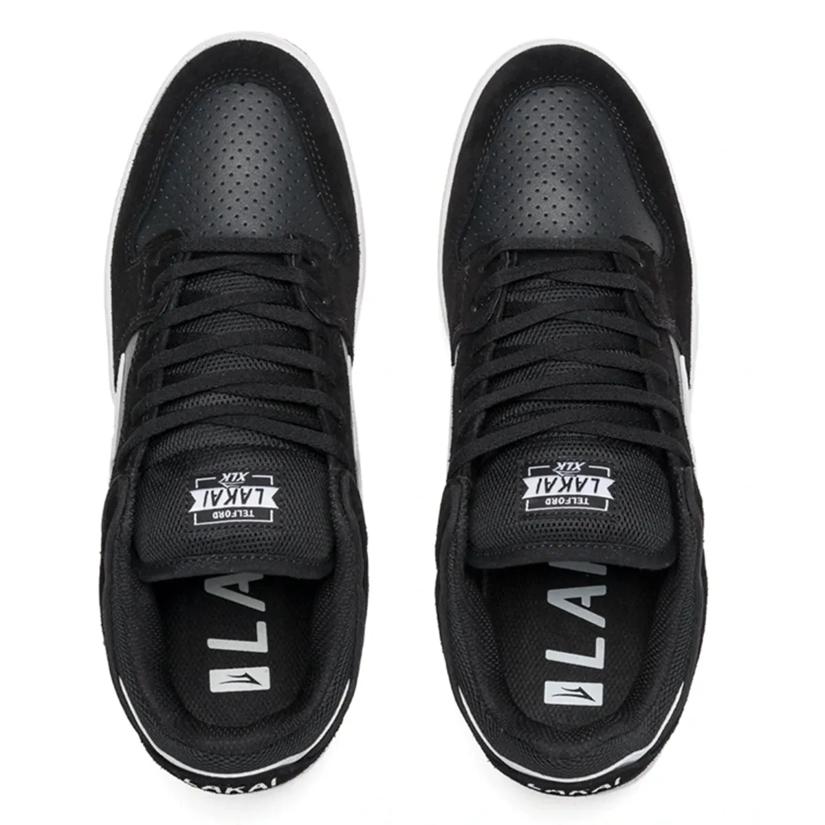 Lakai Telford - Black/White Suede