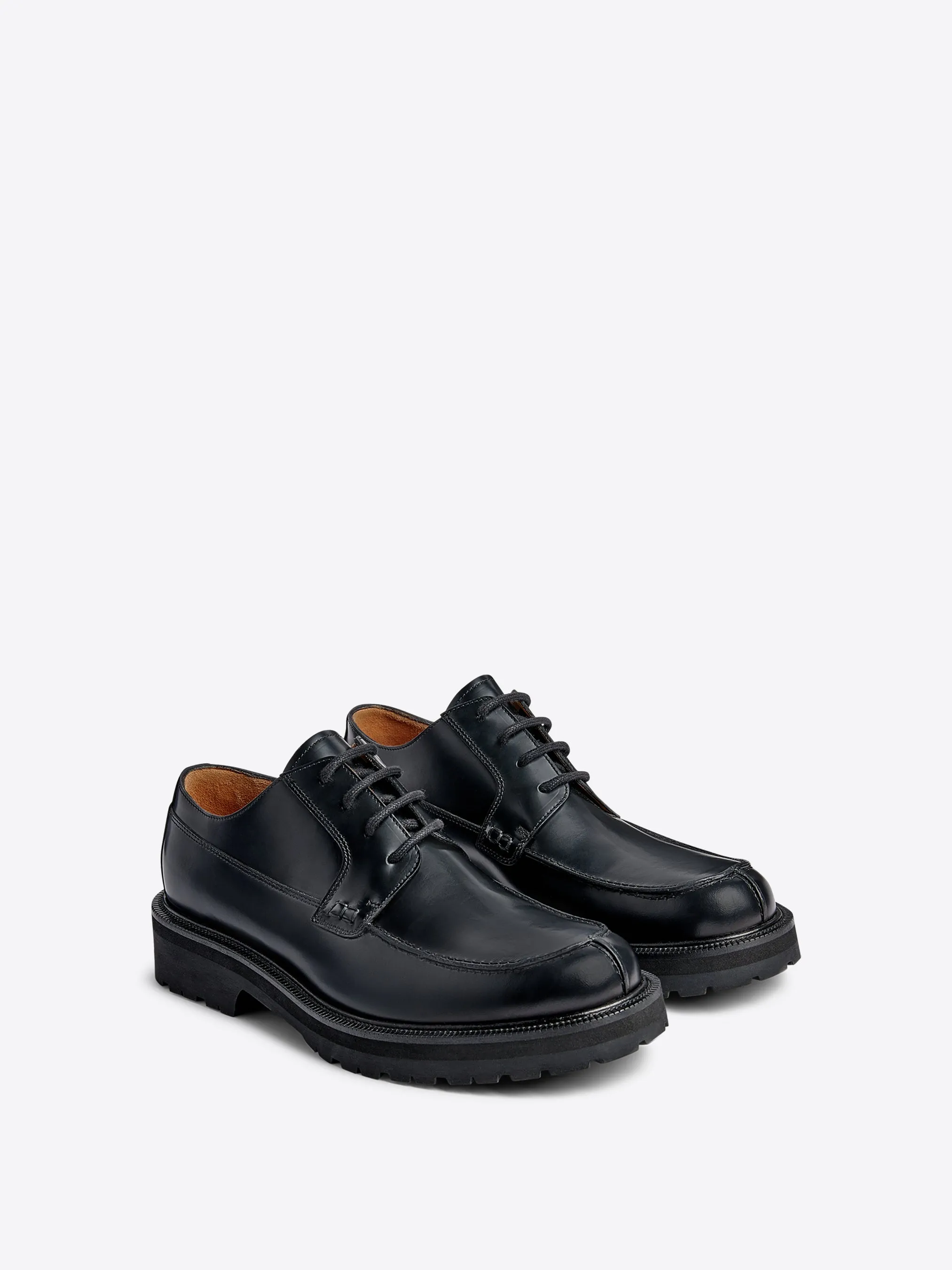 Leather derby shoes