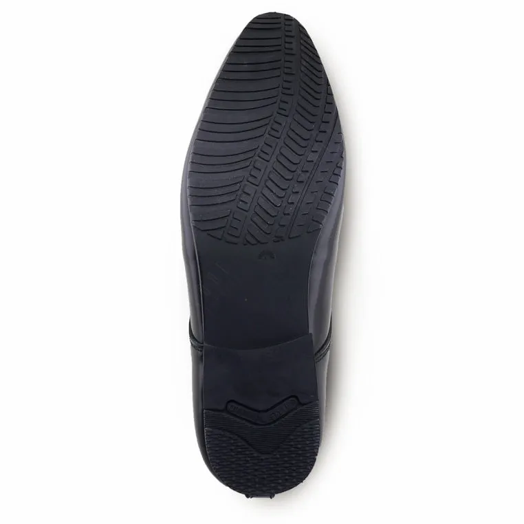 Leather Shoes Derby European Brush Off Black Patent