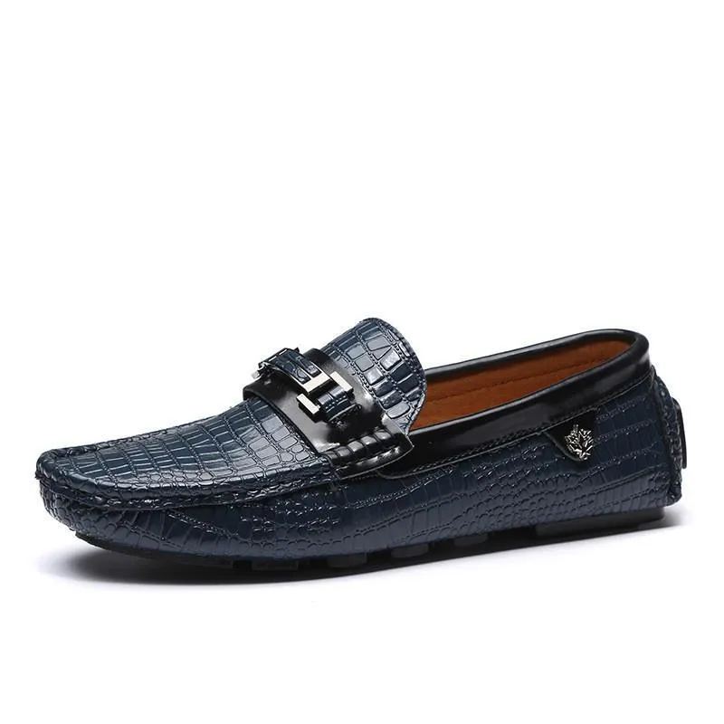 Luxury Casual Genuine Leather Slip On Soft Moccasin Shoe