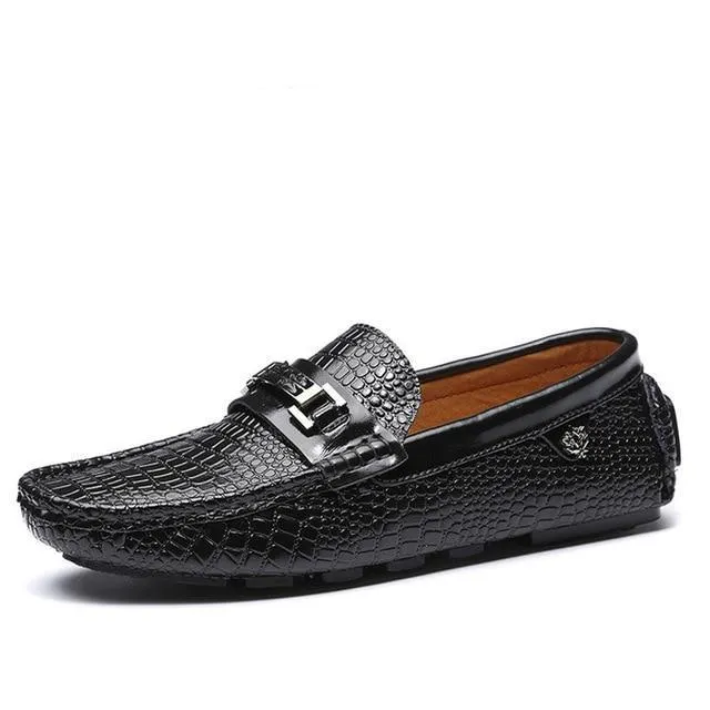 Luxury Casual Genuine Leather Slip On Soft Moccasin Shoe