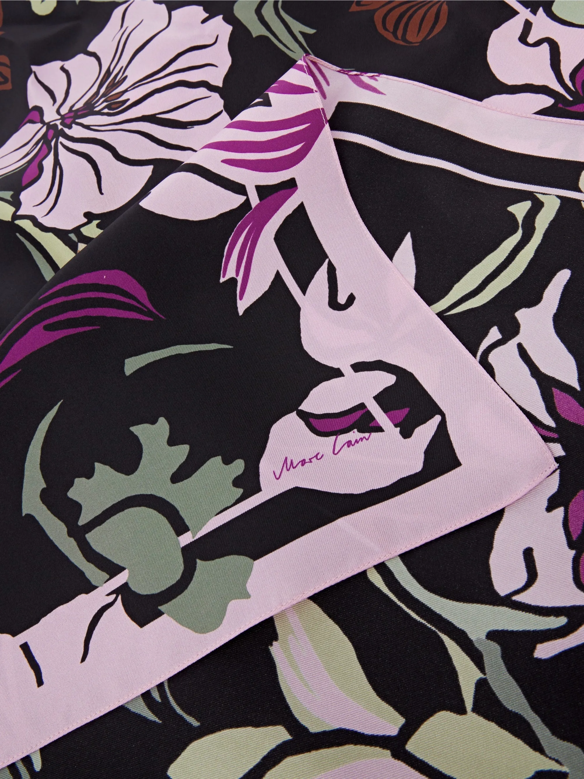 Marc Cain Silk Scarf Flower Print