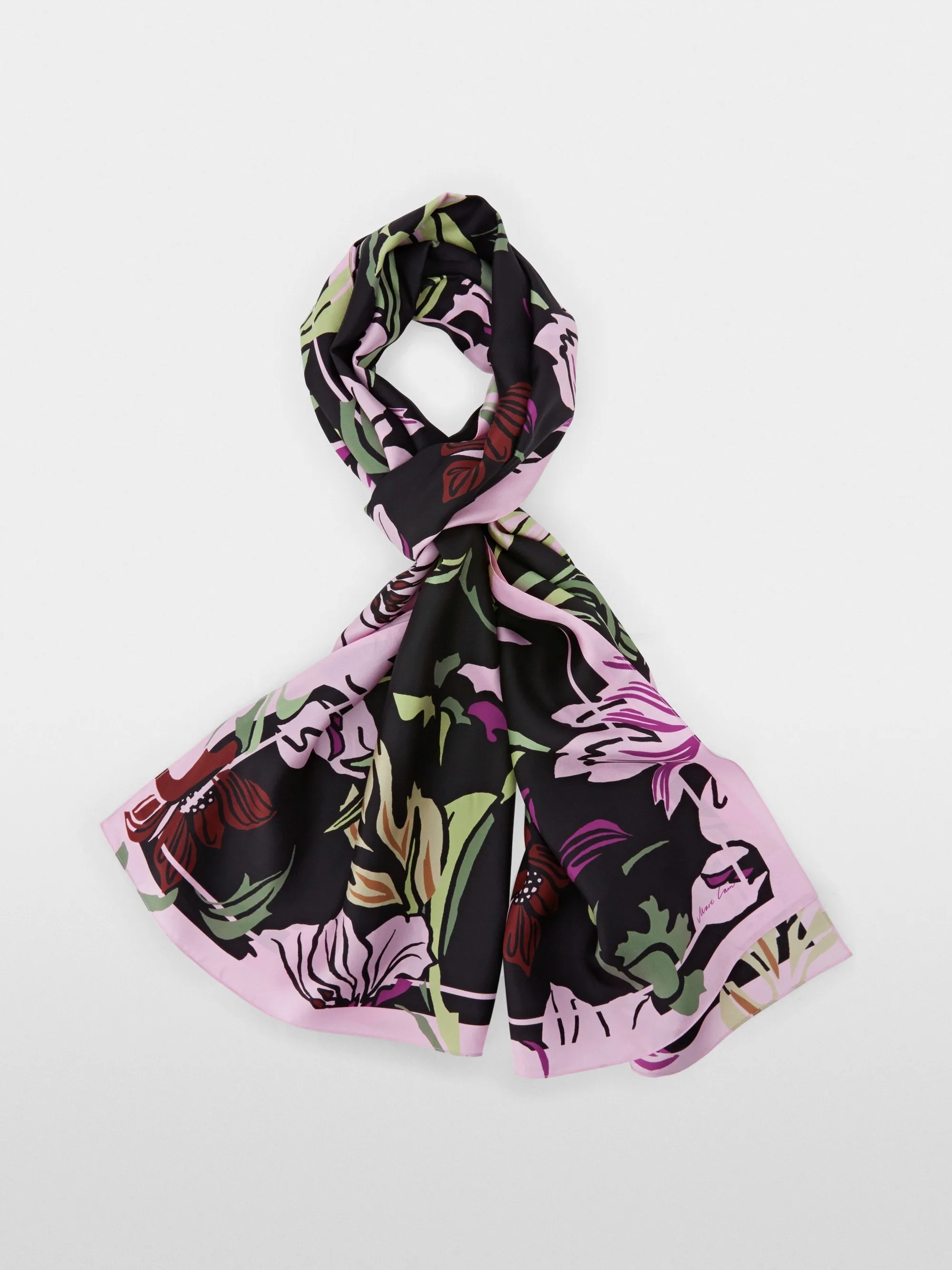 Marc Cain Silk Scarf Flower Print