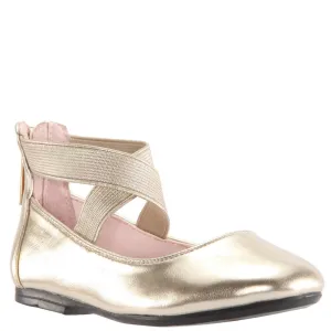 Marissa Kids Ballet Flat - Platino Metallic