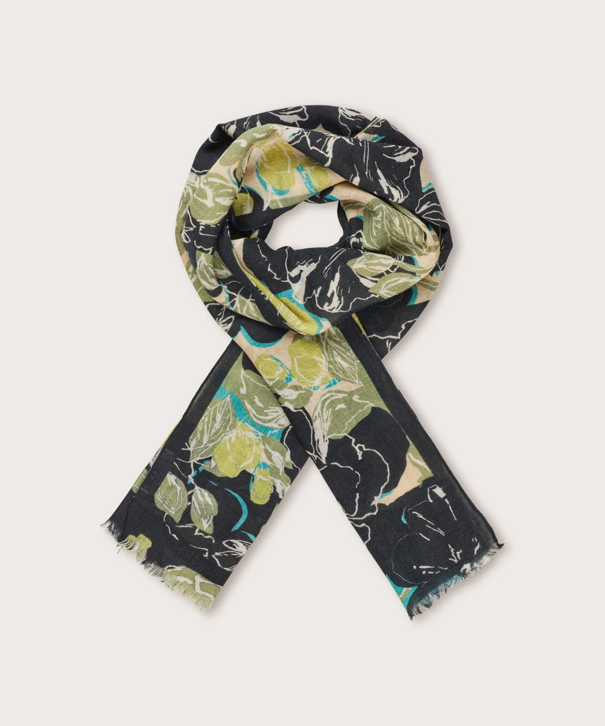 Masai Aranka Scarf Loden Green Print