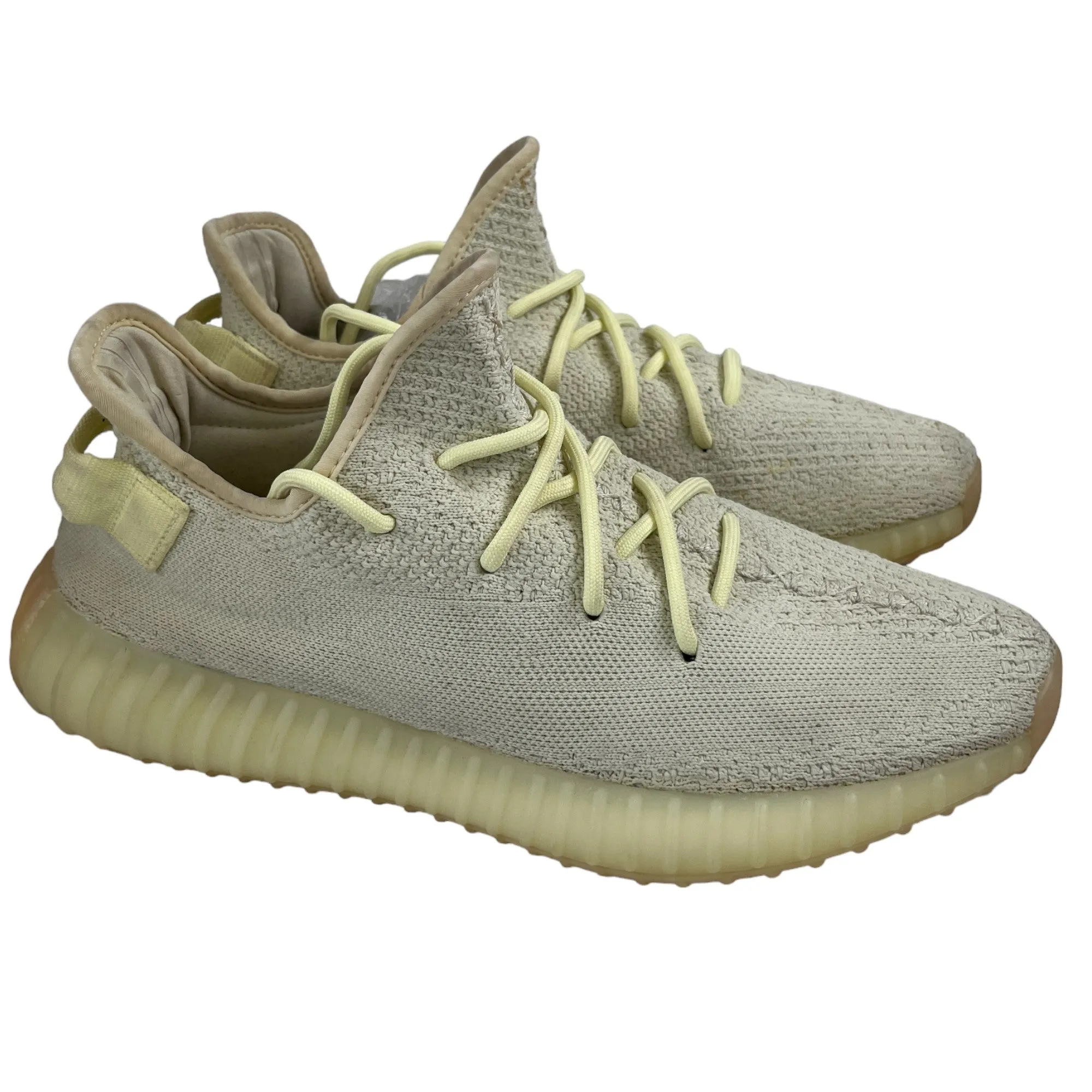 Men's 350 V2 Butter Low Trainers Yellow Size EU 43.5 / UK 9.5