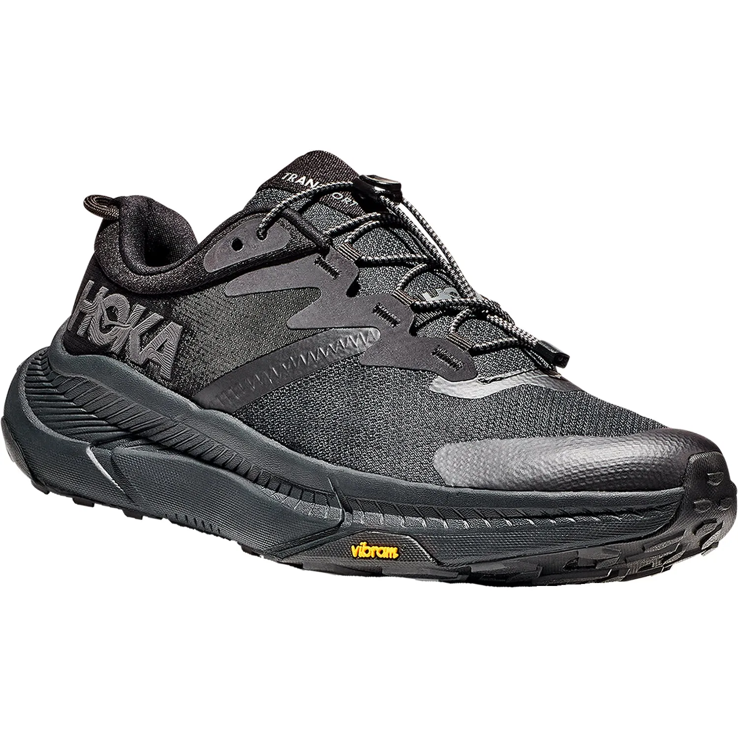 Men's Hoka Transport Black/Black Mesh