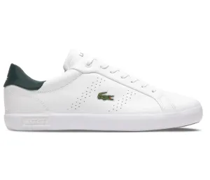 Men's Lacoste Powercourt 2.0 0321 SMA (White/Dark Green)