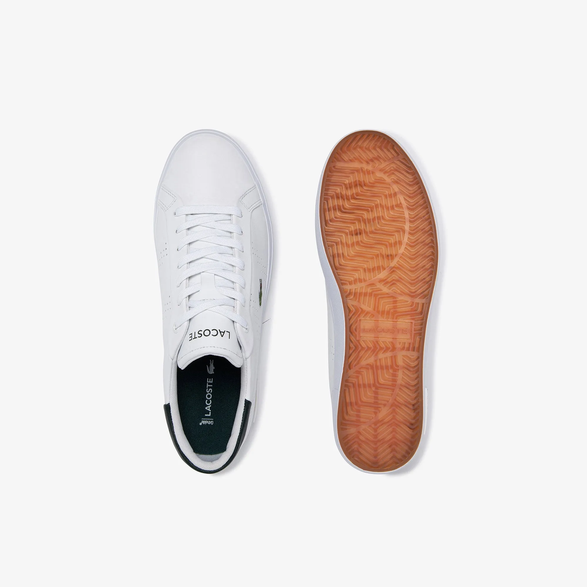 Men's Lacoste Powercourt 2.0 0321 SMA (White/Dark Green)