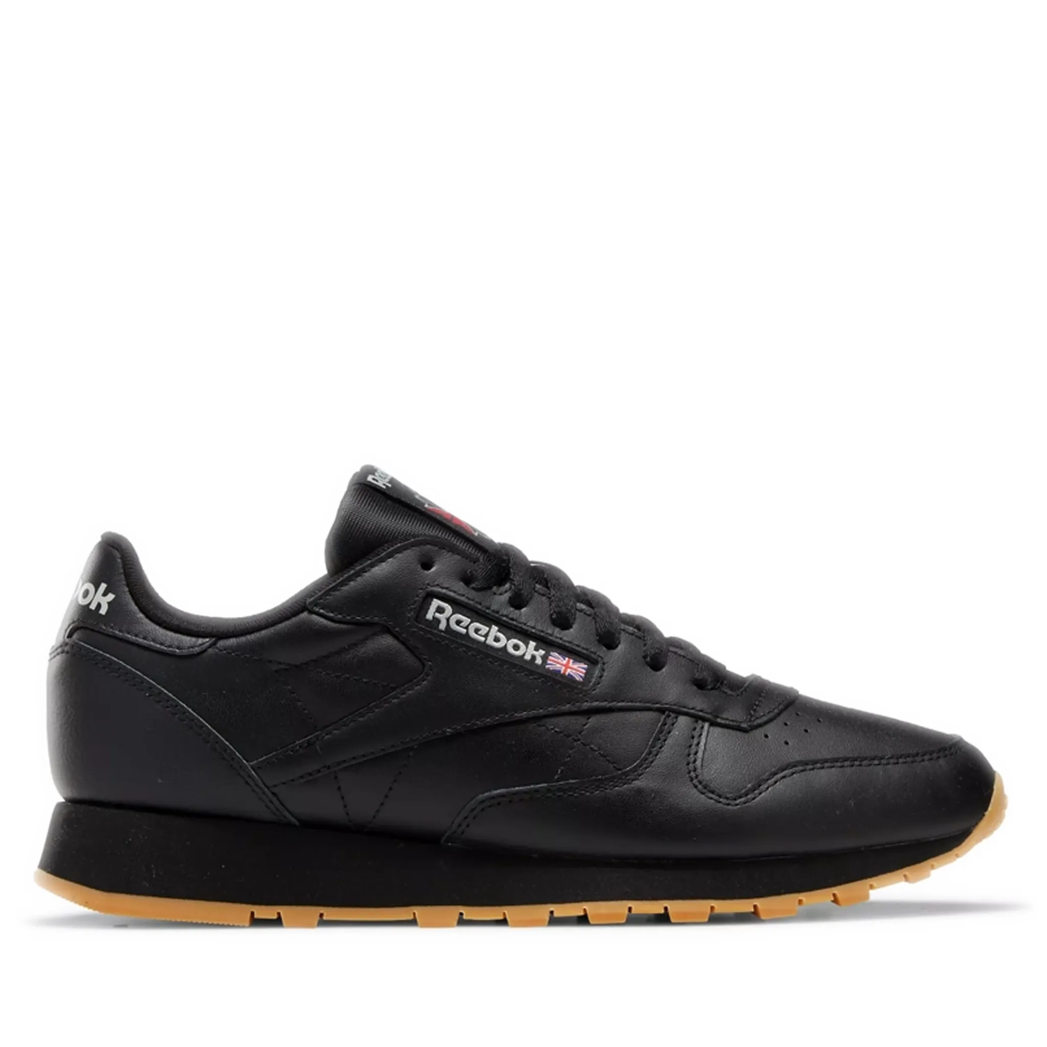 Men's Reebok Classic Leather Shoes - Core Black / Pure Grey 5 / Reebok Rubber Gum-03