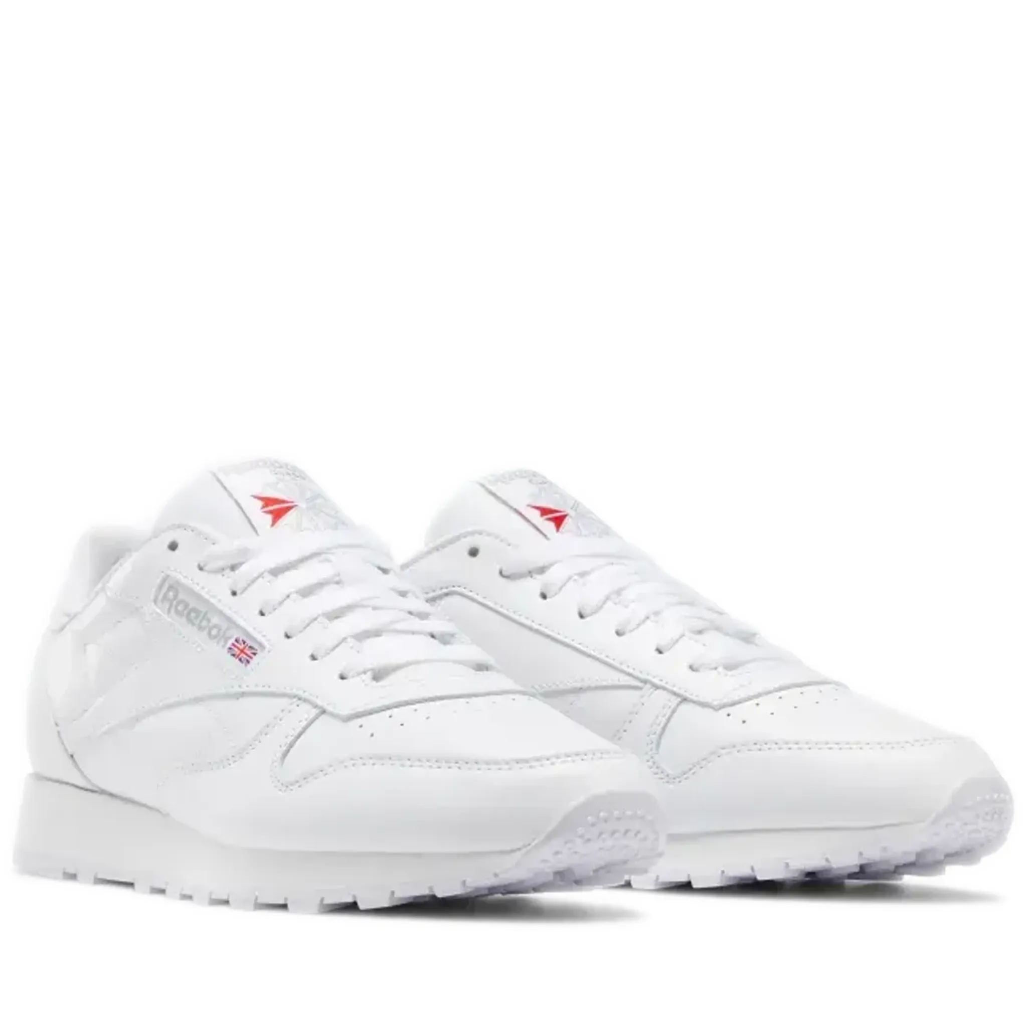 Men's Reebok Classic Leather Shoes - Ftwr White/Ftwr White/Pure Grey 3