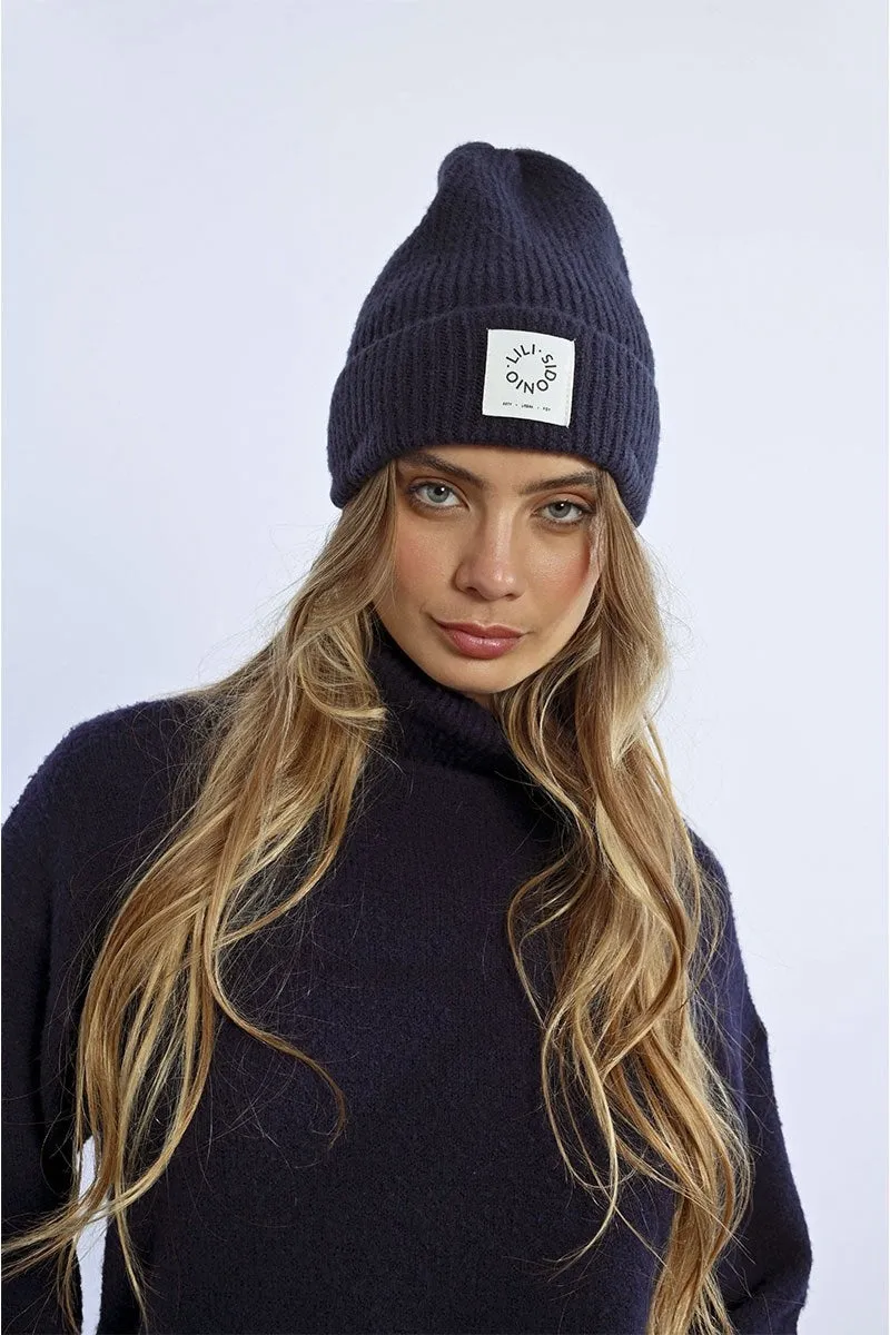 Molly Bracken Knitted Hat Navy