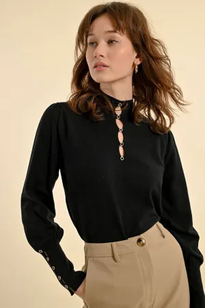 Molly Bracken Knitted Sweater Black