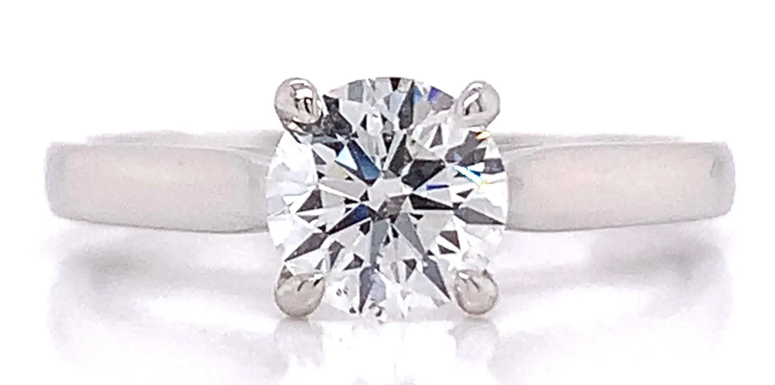 Molly - Platinum Earth Grown Round Brilliant Solitaire 0.90ct Diamond Engagement Ring